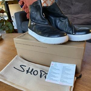 SHOTO handmade Italian leather ankle boots